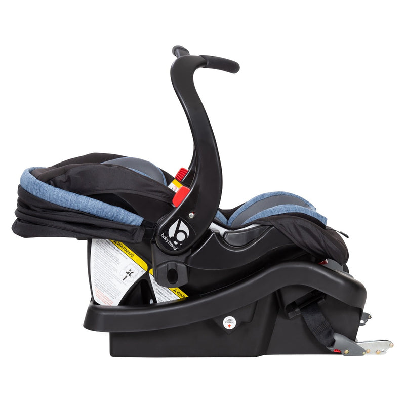 Side view of the seat of the Baby Trend Secure Snap Tech 35 Infant Car Seat