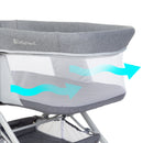 Load image into gallery viewer, Baby Trend Quick-Fold 2-in-1 Rocking Bassinet mesh air flow