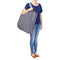 Baby Trend Quick-Fold 2-in-1 Rocking Bassinet in Shadow Stone Gray with travel bag for transport