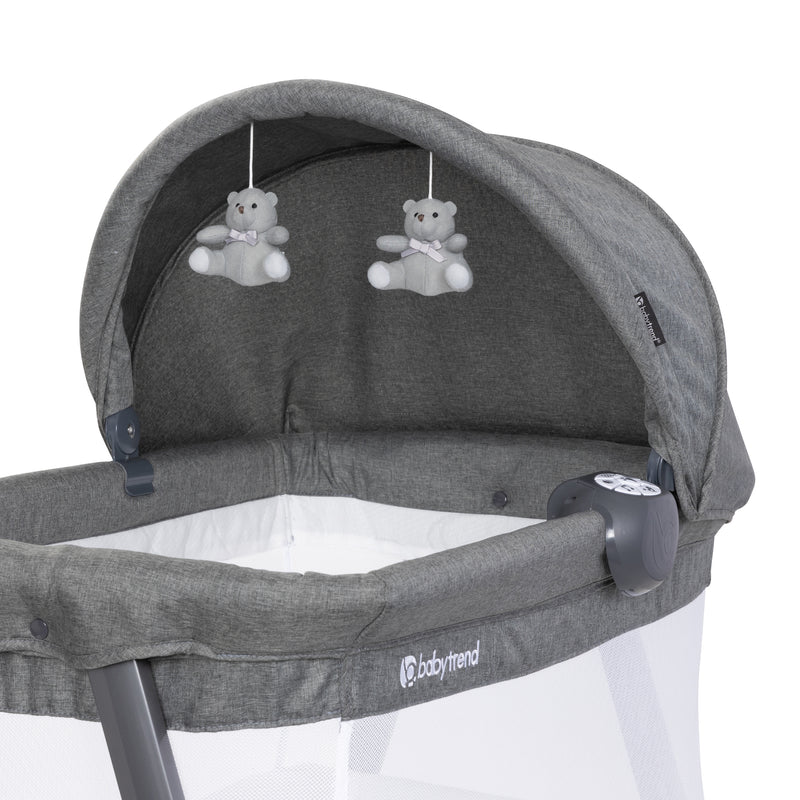 Baby Trend Lil Snooze Large Bassinet PLUS canopy with two hanging toys