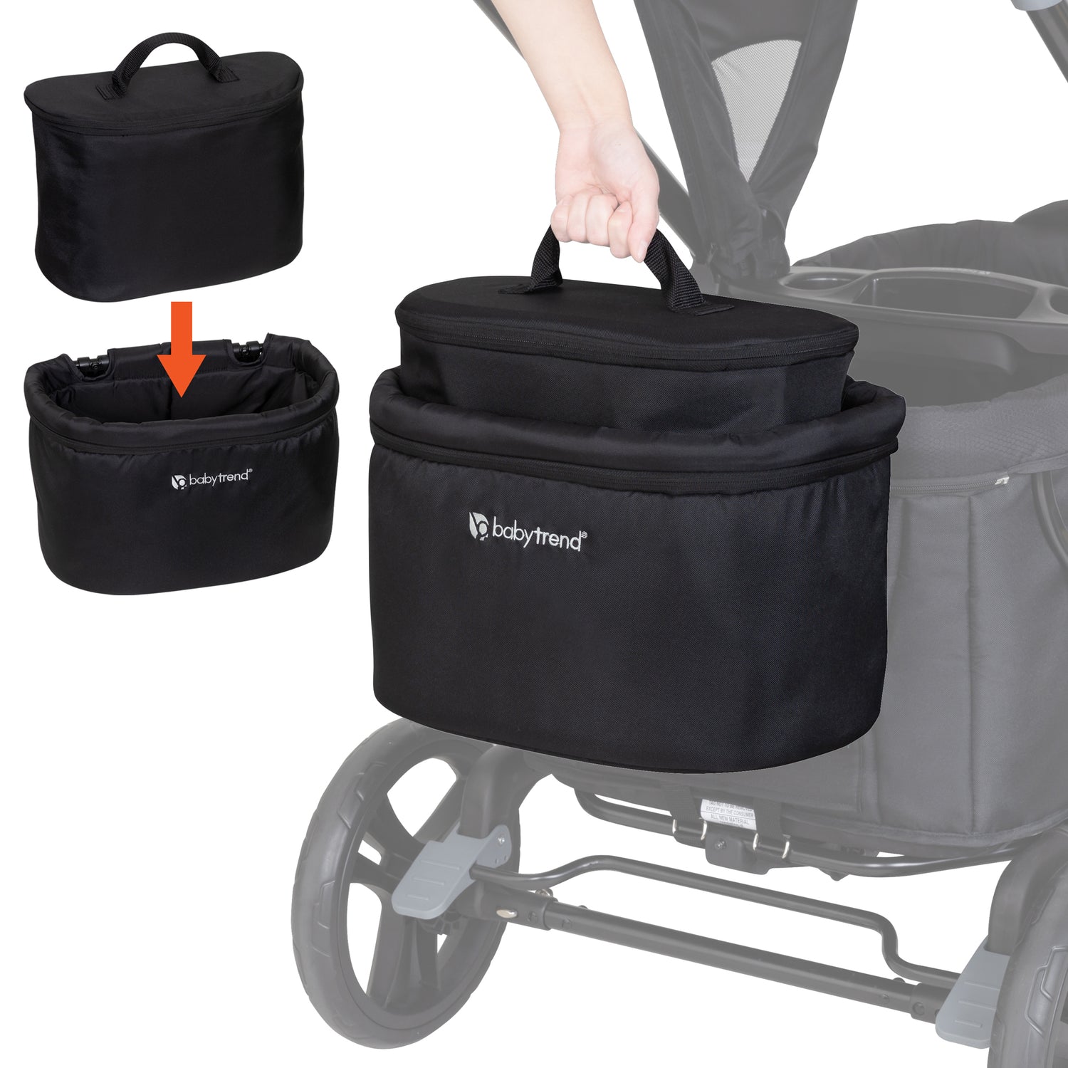 stroller wagon cooler Baby Trend Stroller Wagon Deluxe Storage Basket