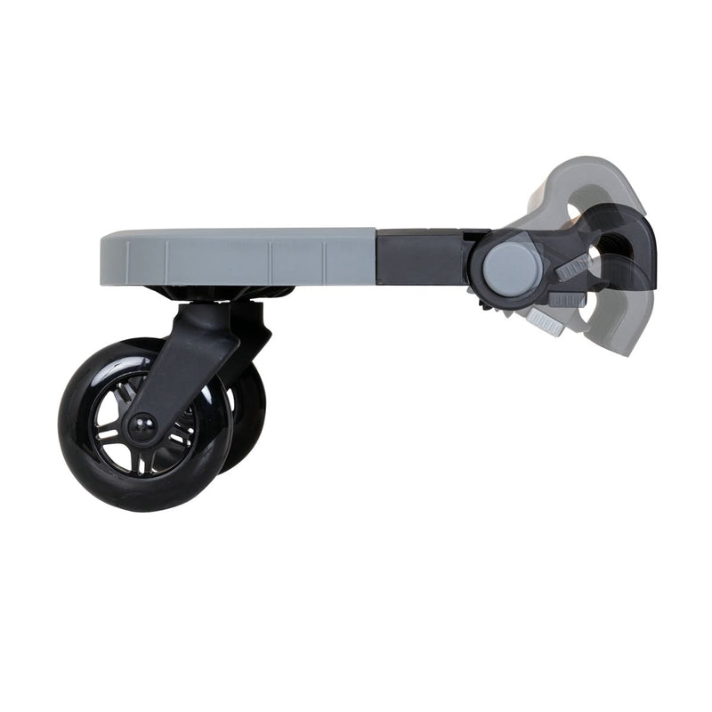 Side view of the Baby Trend Ride-On Stroller Board attachment for standing stroller