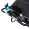 Baby Trend Expedition EX Double Jogging Stroller includes parent tray with two cup holders and storage compartment