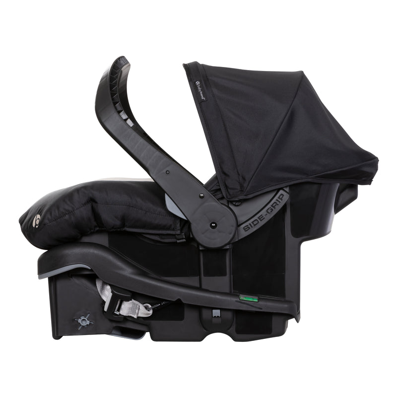 Handle bar rotate forward for an anti-rebound bar on the Baby Trend EZ-Lift PLUS Infant Car Seat with Cozy Cover
