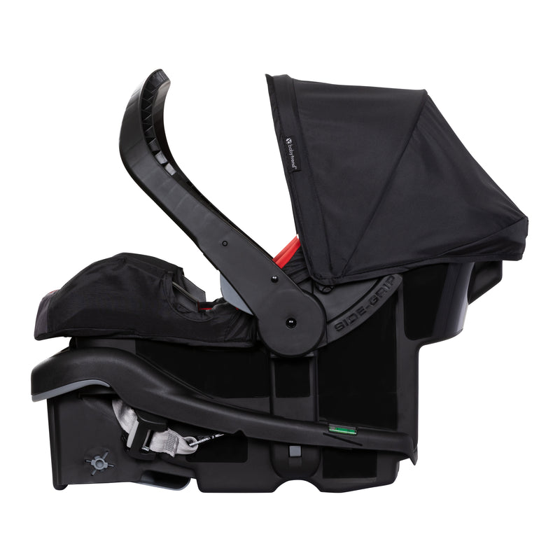 Handle rotated forward for an anti-rebound bar on the Baby Trend EZ-Lift 35 PLUS Infant Car Seat