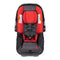 View of the seat pad and 5-point seat harness on the Baby Trend EZ-Lift 35 PLUS Infant Car Seat