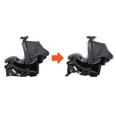 Load image into gallery viewer, Car Seat base has a recline flip foot on the Baby Trend Secure-Lift Infant Car Seat