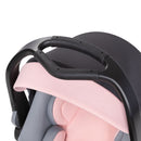 Load image into gallery viewer, Top view of the Delta carry handle on the Baby Trend Secure-Lift Infant Car Seat