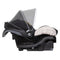 Baby Trend Ally 35 Infant Car Seat with Cozy Cover with two panel canopy for shade