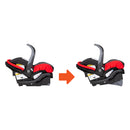 Load image into gallery viewer, Baby Trend Ally 35 Infant Car Seat with Cozy Cover with reclining base for the best angle