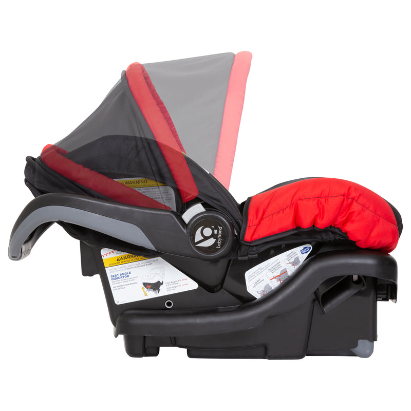 Baby Trend Ally 35 Infant Car Seat with Cozy Cover with 2 panel canopy