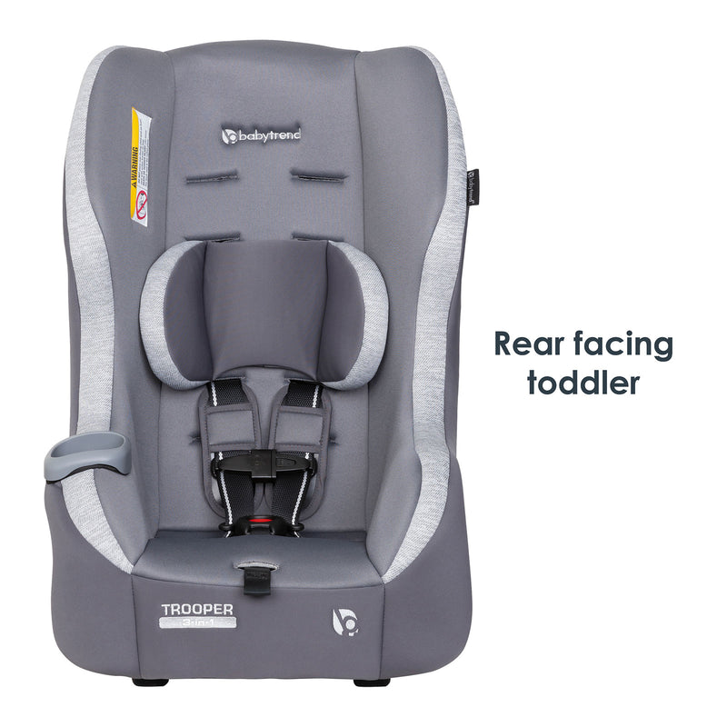 Rear facing toddler mode of the Baby Trend Trooper 3-in-1 Convertible Car Seat