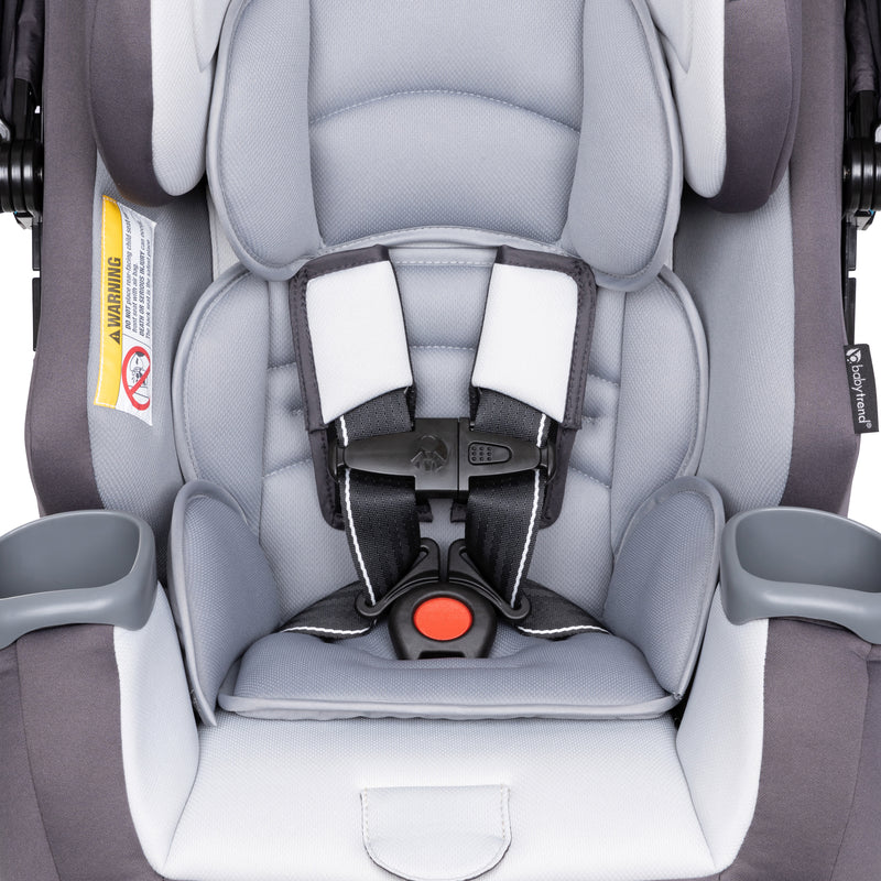 Front view of the seat pad from the Baby Trend Cover Me 4-in-1 Convertible Car Seat