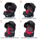 Load image into gallery viewer, Baby Trend Cover Me 4-in-1 Convertible Car Seat 4 seating positions