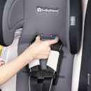 Load image into gallery viewer, No rethread easy adjustment with headrest from the Baby Trend Cover Me 4-in-1 Convertible Car Seat