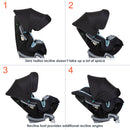 Load image into gallery viewer, Cover Me™ 4-in-1 Convertible Car Seat in Desert Blue 4 seating positions