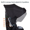 Load image into gallery viewer, Baby Trend Cover Me 4-in-1 Convertible Car Seat has built in canopy track that adjust to 5 positions