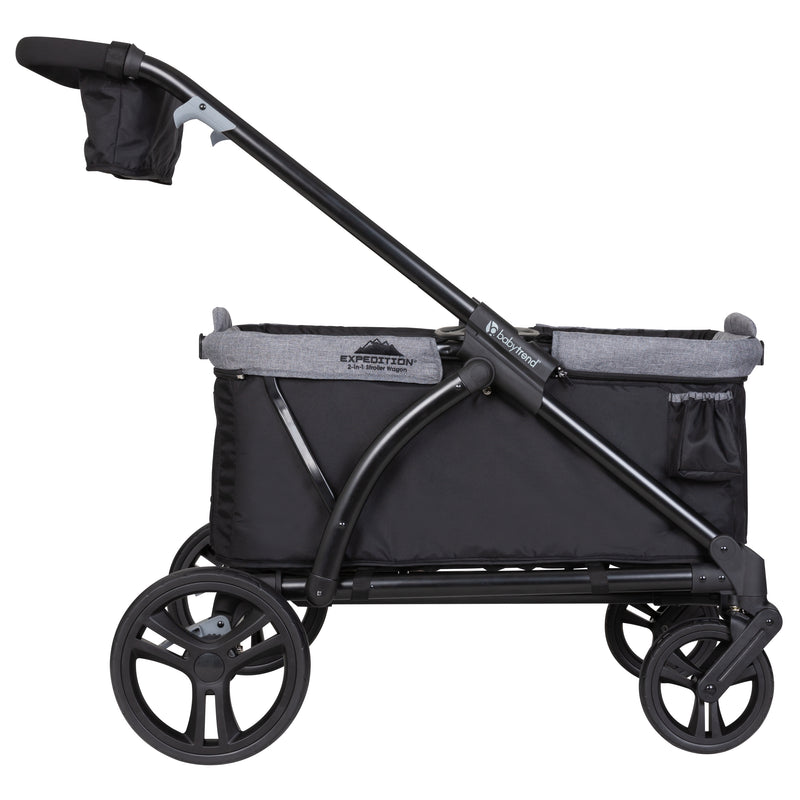 Baby Trend Expedition 2-in-1 Stroller Wagon side view of push handle