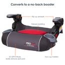 Load image into gallery viewer, Baby Trend PROtect 2-in-1 Folding Booster Car Seat converts to a no-back booster