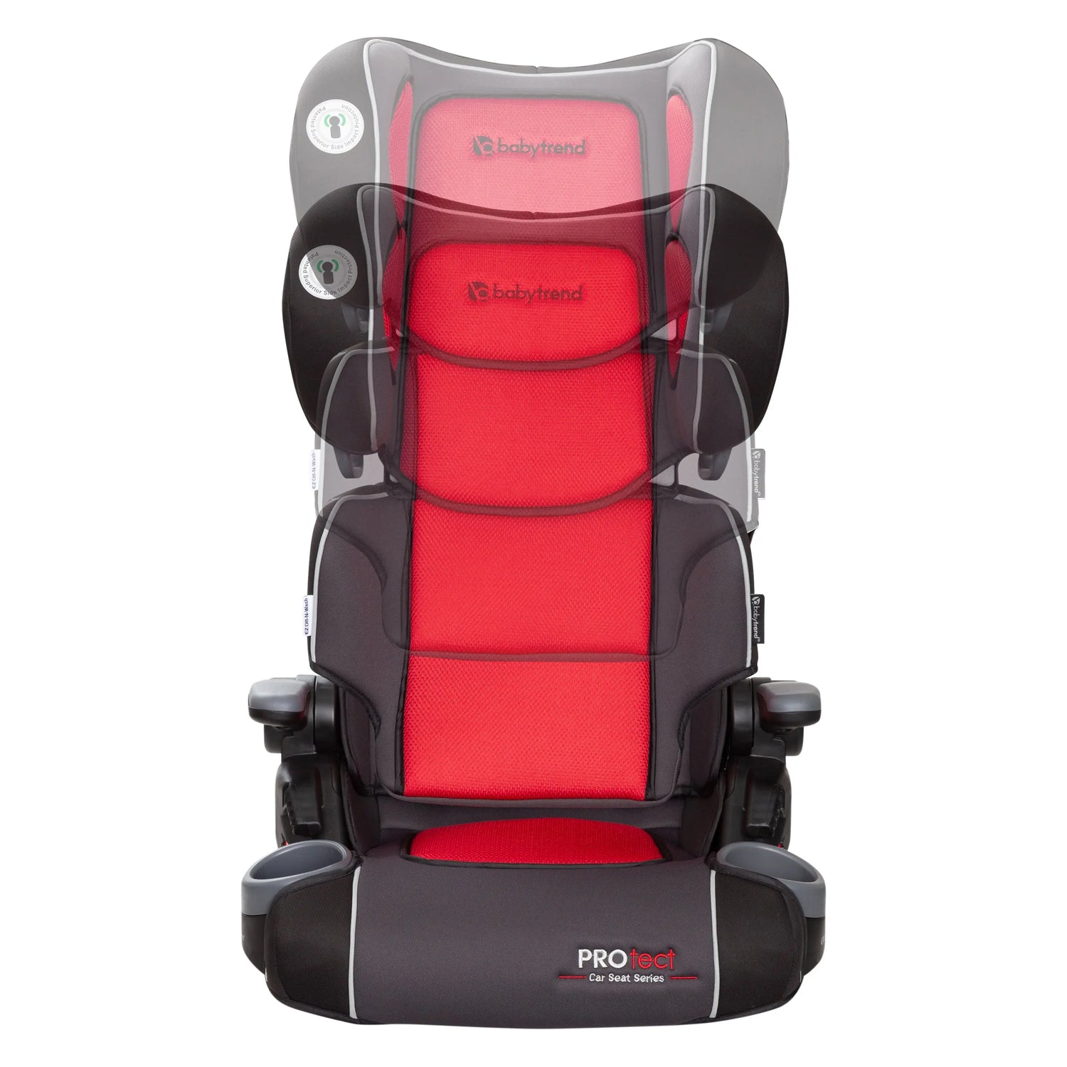 Baby Trend PROtect 2-in-1 Folding Booster Car Seat in Mars Red