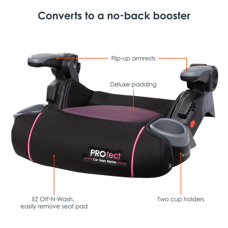 Baby Trend PROtect 2-in-1 Folding Booster Seat in no-back booster mode