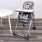 Baby is snacking while sitting on the Baby Trend Sit Right 2.0 3-in-1 High Chair