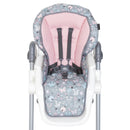Load image into gallery viewer, Front view of the safety harness and seat padding of the Baby Trend Sit-Right 3-in-1 High Chair