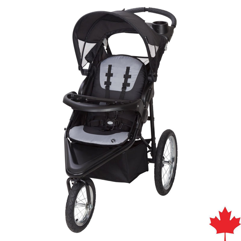 Baby Trend Quick Step Jogging Stroller in grey color