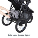 Load image into gallery viewer, Baby Trend Expedition Race Tec Plus Jogger Stroller with extra large storage basket and rear access