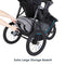 Baby Trend Expedition Race Tec Plus Jogger Stroller with extra large storage basket and rear access