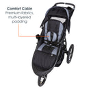 Load image into gallery viewer, Baby Trend Expedition Race Tec Plus Jogger Stroller with comfort cabin, premium fabrics multi layered padding