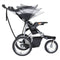 Side view of the adjustable canopy on the Baby Trend Expedition Jogger Stroller