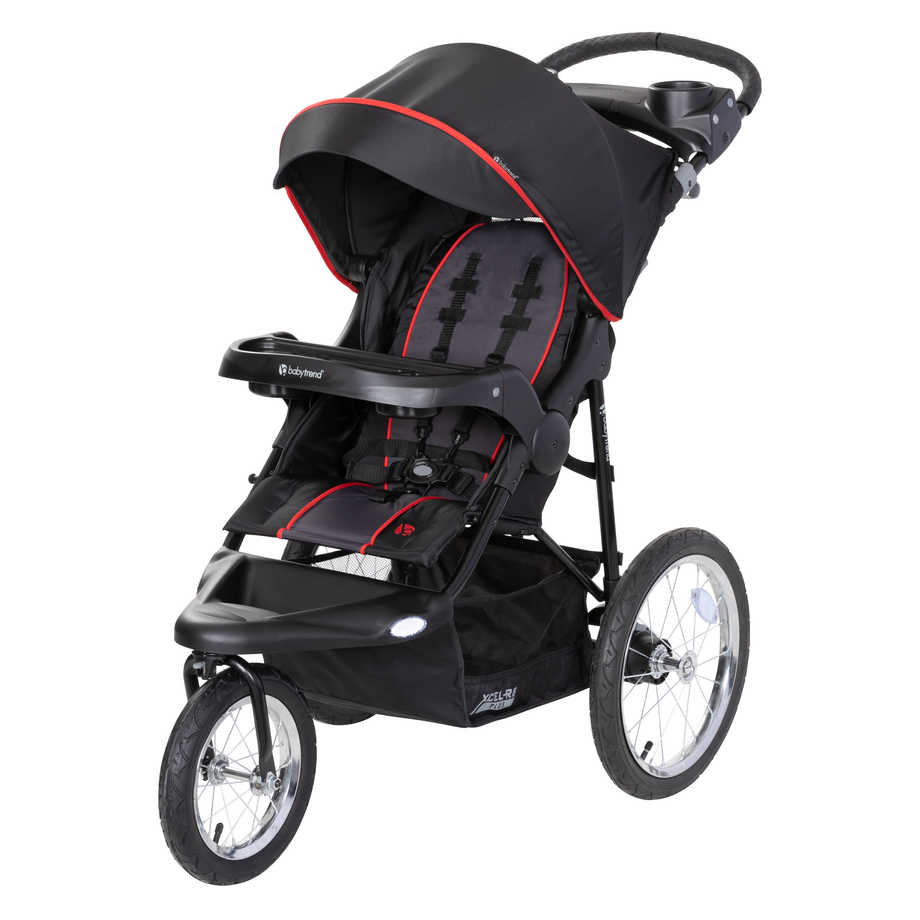Baby Trend XCEL-R8™ PLUS Jogging Stroller (with LED), Liberty Red