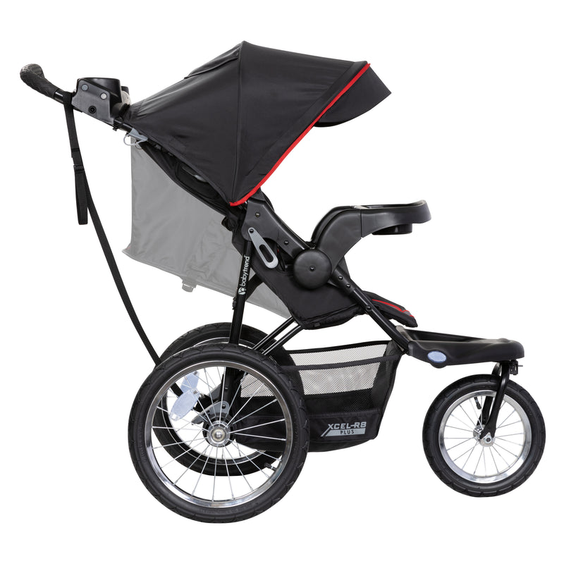 Baby Trend XCEL-R8 PLUS Jogger with child reclining seat and canopy with visor to block sun for shades