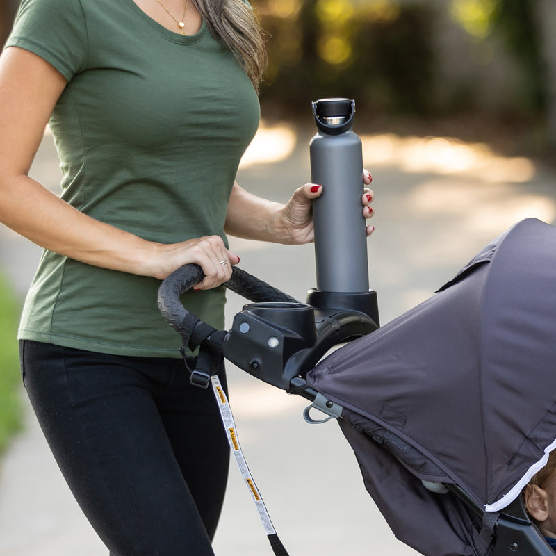 Baby Trend XCEL-R8 PLUS Jogger Stroller with LED light and parent tray with cup holder