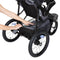 Baby Trend XCEL-R8 Jogger Stroller with extra large storage basket and rear access