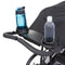 Parent console on the Baby Trend Expedition Jogger Stroller with storage compartment and two cupholder