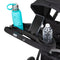 Sit N’ Stand 5-in-1 Shopper Plus Stroller includes parent tray with cell phone positioner and two cup holder