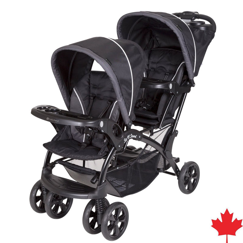 Baby Trend Sit N' Stand Double Stroller for two children, perfect for twins