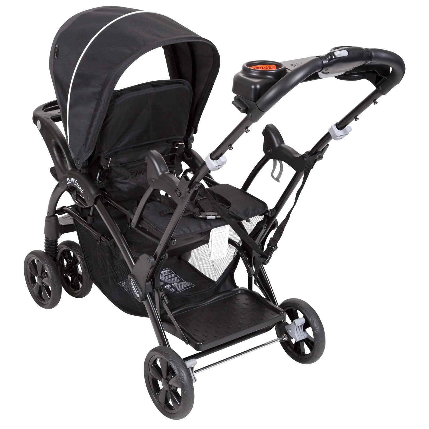 Stroller Bench Baby Trend Sit N' Stand® Double Stroller | Onyx | For Two or Twins