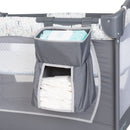 Load image into gallery viewer, Diaper stackers for parents on the Baby Trend EZ Rest Deluxe Nursery Center Playard