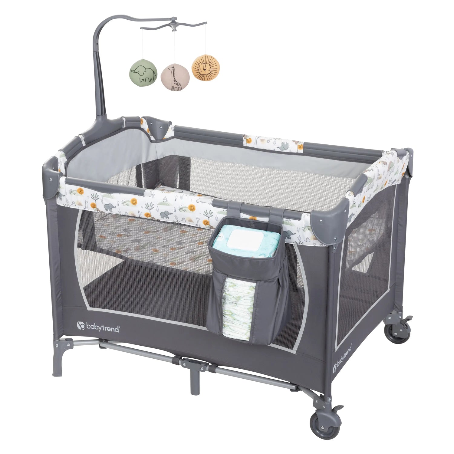 Baby Trend Nursery Center Playard in Animal Jubilee