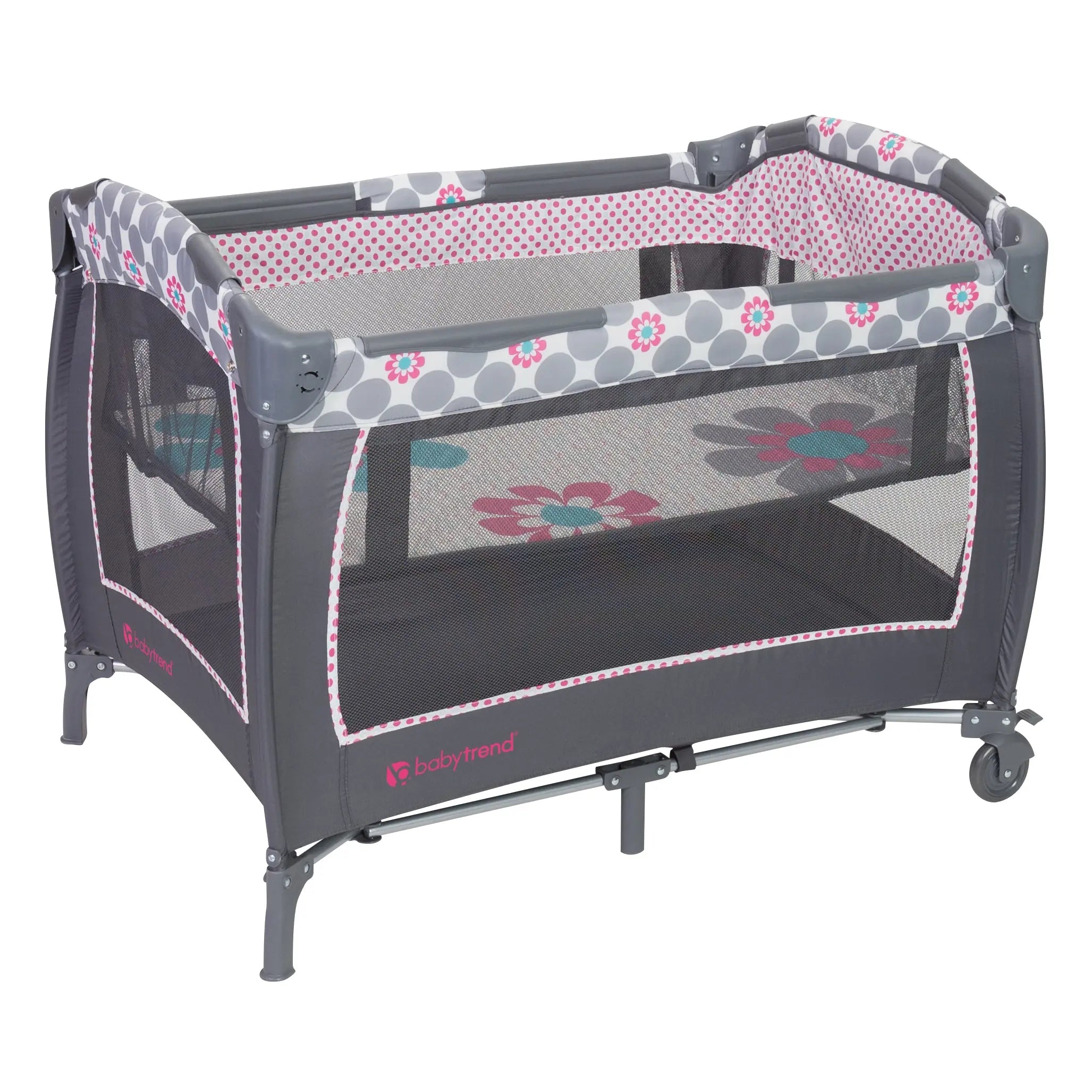 Baby Trend Lil’ Snooze® Deluxe II Nursery Center Playard Portable Baby Playard with Changing Table