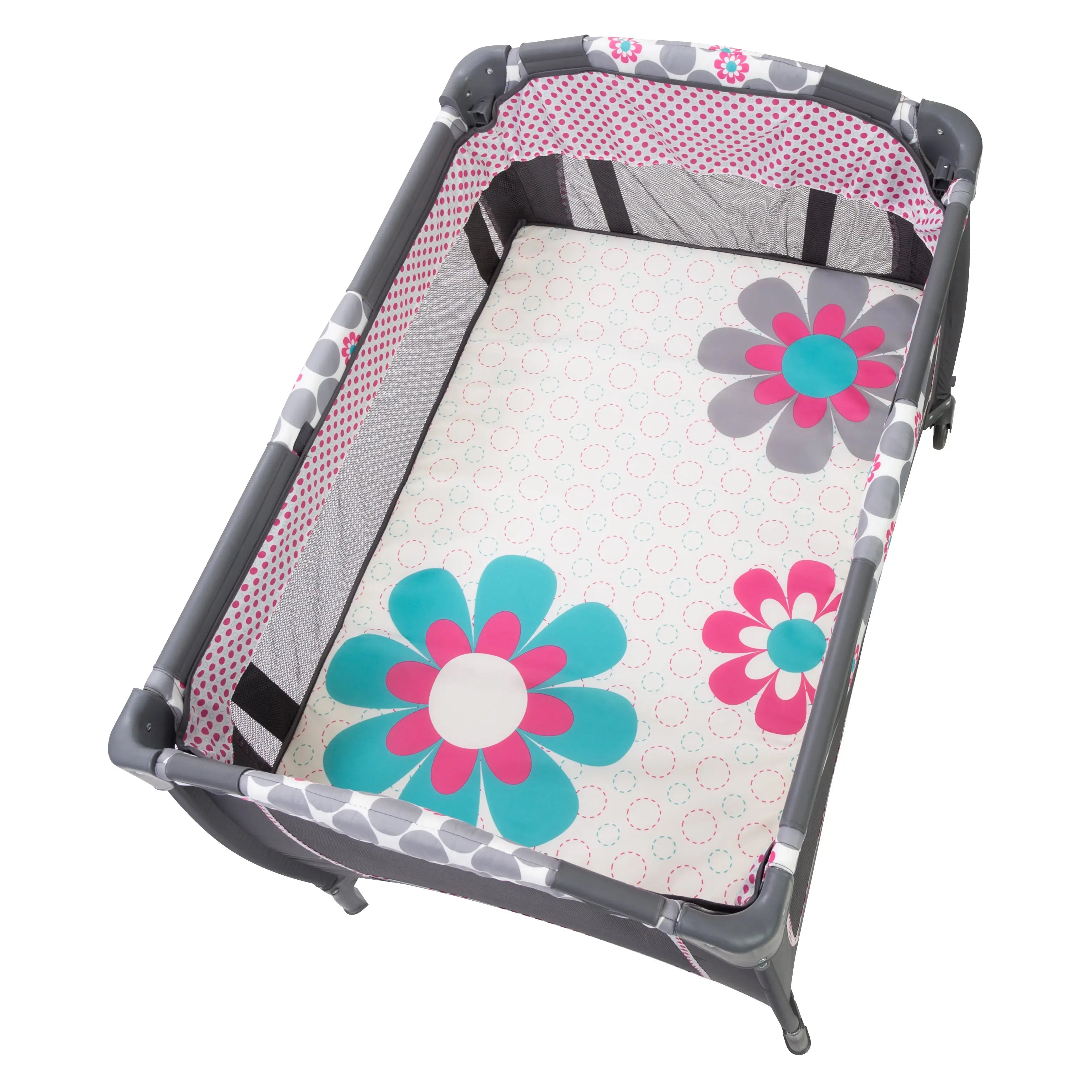 Changing Table Black And Pink Pack N Play Baby Trend Lil' Snooze