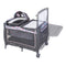 Flip away changing table is included with the Baby Trend Lil' Snooze Deluxe II Nursery Center Playard