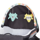 Load image into gallery viewer, Two hanging toys included on the napper of the NexGen by Baby Trend Dreamland Nursery Center Playard