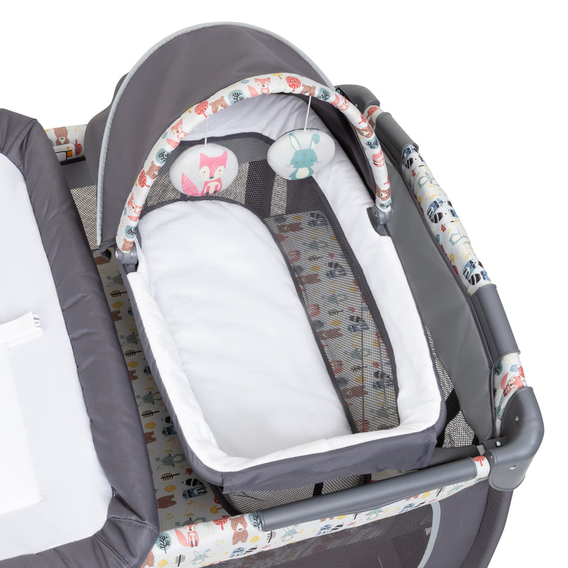 Top view of the napper on the Baby Trend Lil’ Snooze Deluxe II Nursery Center Playard