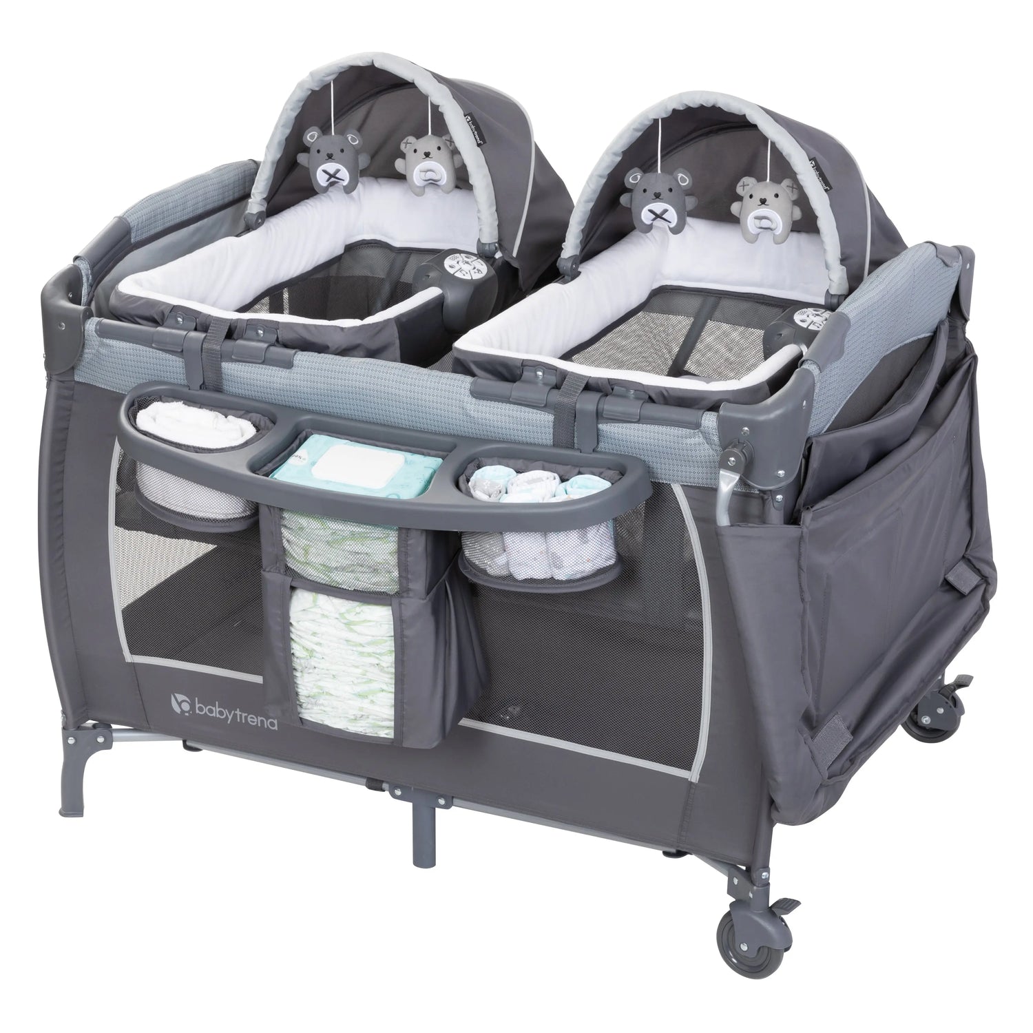 Baby Trend Lil Snooze Deluxe III for Twins (Cozy Berry)