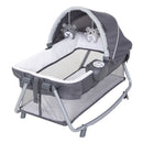 Load image into gallery viewer, Baby Trend Lil’ Snooze Deluxe III Nursery Center Playard for Twins comes with two Rock-a-Bye Bassinet