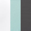Load image into gallery viewer, Baby Trend white, teal, and grey fashion fabric color